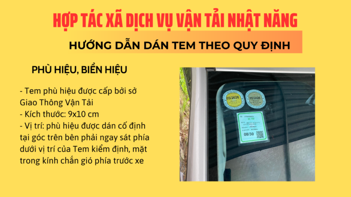 Lỗi không dán phù hiệu xe tải bị phạt bao nhiêu tiền